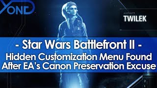 Hidden Customization Menu Found in Battlefront 2 After EA's Canon Preservation Excuse