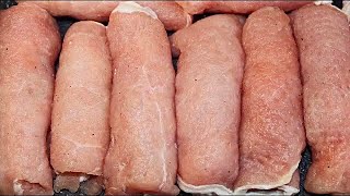 А что на горячее? А вот такие аппетитные рулетики из мяса!