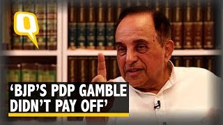 Exclusive | BJP’s Alliance With PDP a Gamble, Led to Party’s Defeat: BJP MP Swamy