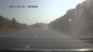 Взрыв колеса у фуры