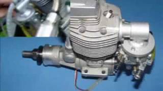 ASP 180 four 4 strokes 30 cc gas rc engine conversion Rcexl ignition walbro carburetor