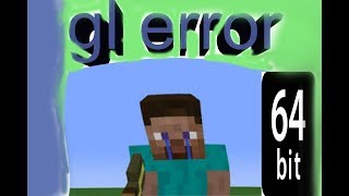 How to Solve Gl error in Minecraft only for 64bit