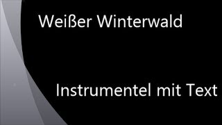 Weißer Winterwald (Werner Dippon) - Instrumentel mit Text