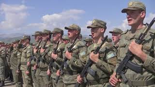 Тренировки парада к 76-летию Победы в Нагорном Карабахе