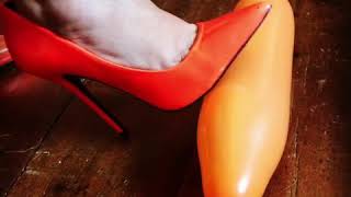 Balloons high heel stiletto fetish foot feet heels trample ballooners.