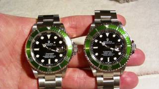 REAL vs FAKE ROLEX  SUBMARINER green