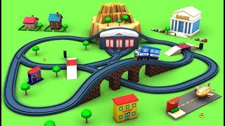 Train Cartoon for children - Sergeant Cooper the Police Car - Train for kids - Toy Factory