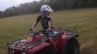 My step brother and I four wheeling a little bit