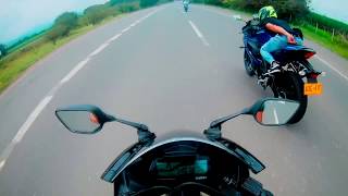 Yamaha R15 V3.0 Vs Pulsar NS 200 FI (Top speed)