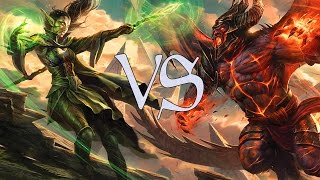 MtG Duel Deck Gameplay - Nissa VS Ob Nixilis