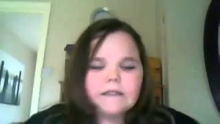 Crazy girl singing on webcam (fuck)- i will always love you! LMAOO