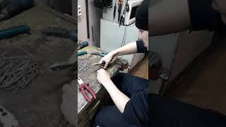 Изготовление крючков на налима, из велосипедных спиц.