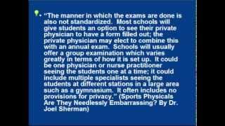 Unnecessary Breast / Genital Exams in Sports Physicals