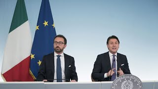 Consiglio dei Ministri n. 29, la conferenza stampa del Presidente Conte e del Ministro Bonafede