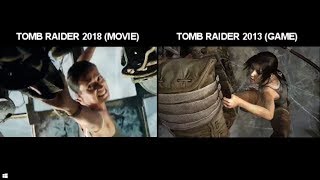 TOMB RAIDER 2018 WATERFALL SCENE (Side-by-Side Comparison)