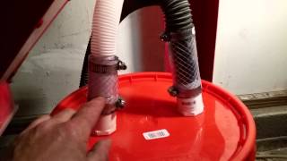 DIY Blast cabinet filtration system w/ water trap