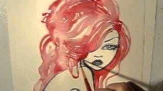 Rihanna Inspired Fashion Illustration by Leilani Joy