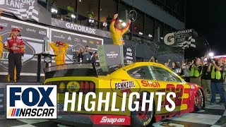 Joey Logano wins the first Duel qualifying race at Daytona | NASCAR ON FOX HIGHLIGHTS