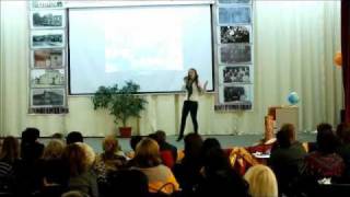 Выступление на конкурсе "Учитель года-2012" (визитка)