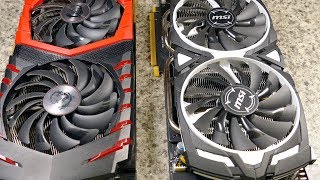 MSI RX580 ARMOR vs GAMING X+