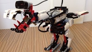 A Tyrannosaurus Rex robot building with Lego Mindstorms EV3
