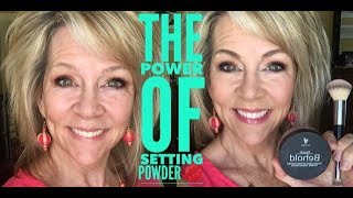 The Power of Setting Powder! Mature Face?