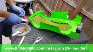How to reinforce RC Speed Run body with Carbon Fiber GT top speed body