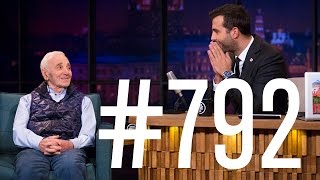 Вечерний Ургант - Шарль Азнавур/Charles Aznavour и Авдотья Смирнова. 792 выпуск от 04.04.2017