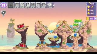 Angry Birds Stella Level 48 Episode 2 Walkthrough ★★★ Beach Day