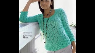Вяжем Женский Джемпер Спицами - 2019 / Women Knit Cardigan Spokes / Frauen Strickjacke Spokes
