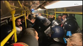 Riot police at hand as Feyenoord fans descend on Berlin