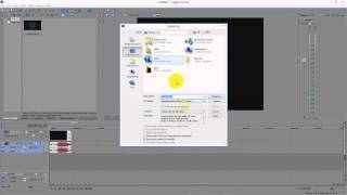 Как сохранять видео в sony vegas pro?