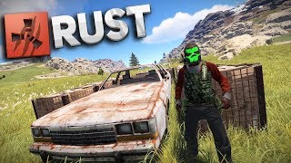 RUST - Украл машину рейдеров и уехал с ресурсами. Парень сам попросил его зарейдить.