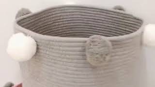 Корзины для игрушек (хлопковая веревка)