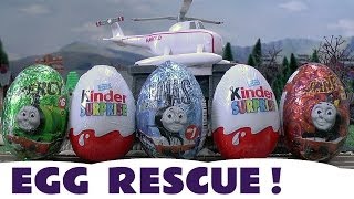 Surprise Eggs Kinder Surprise Eggs Thomas And Friends Toys Emergency Egg Rescue Flynn Belle Harold