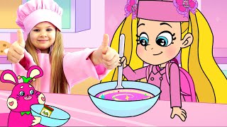 Diana dan Roma bermain slime dan es krim - kartun untuk anak - anak