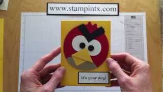 Red Bird Angry Bird Card Tutorial