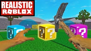 Realistic Roblox - MINECRAFT LUCKY BLOCKS IN ROBLOX | ROBLOX LUCKY BLOCKS BATTLEGROUND