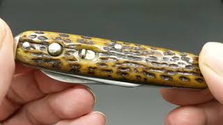 1906-1912 Schrade USA Walden NY Dual Blade Automatic Pocket Knife