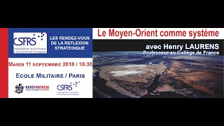 CSFRS / RDVRS #3 - "LE MOYEN-ORIENT COMME SYSTÈME."