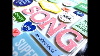 Mixed Media Speech Bubble Layout | Pinkfresh Studio | Missy Whidden