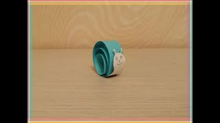 Easy paper snail for kids christmas DIY 2020 @5-Minute Crafts @5-minute ORIGAMI and DIY
