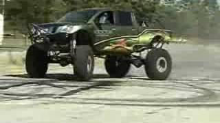 Supercharged Nissan Titan 46" Baja Claws Destroyed