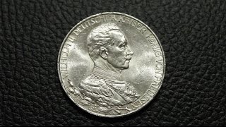 Три марки Германской империи 1913 года - на 25-летие правления Вильгельма II (aUNC)
