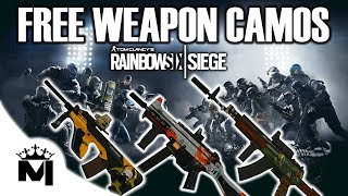how to get free weapon skins on Rainbow six siege!!!!!! NOT CLICK BAIT!!!!