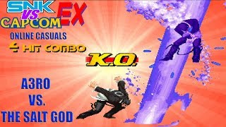 Mugen/Ikemen online - SNK vs. Capcom EX - A3RO vs  The Salt God - With Commentary