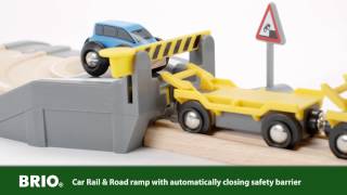 BRIO World - 33212 Rail & Road Car Transporter Set