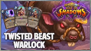 Twisted Beast Warlock | Surviving Standard 152 | Hearthstone | Rise of Shadows