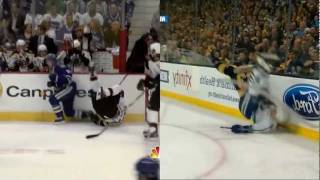 Marchand/Raymond hits side by side