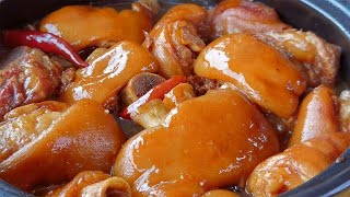 【小穎美食】豬腳別再紅燒了，教你懒人做法，配料简单又好吃！